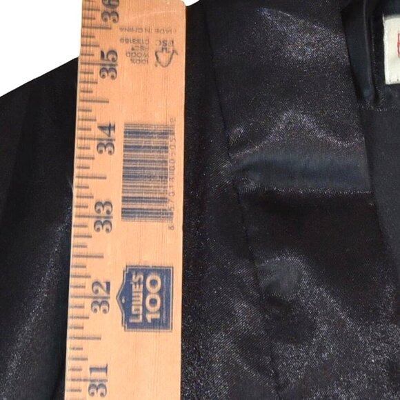 Vintage NWT Black Dragon Robe Size XL Embroidered Satin Kimono Style - Picture 6 of 7